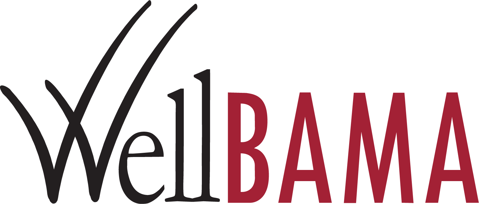 WellBAMA black and red program logo