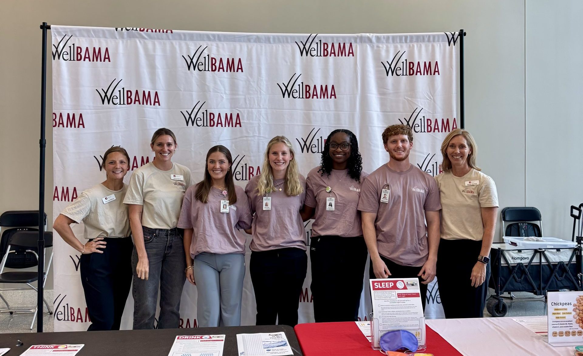 group of wellness and work-life and nutrition students